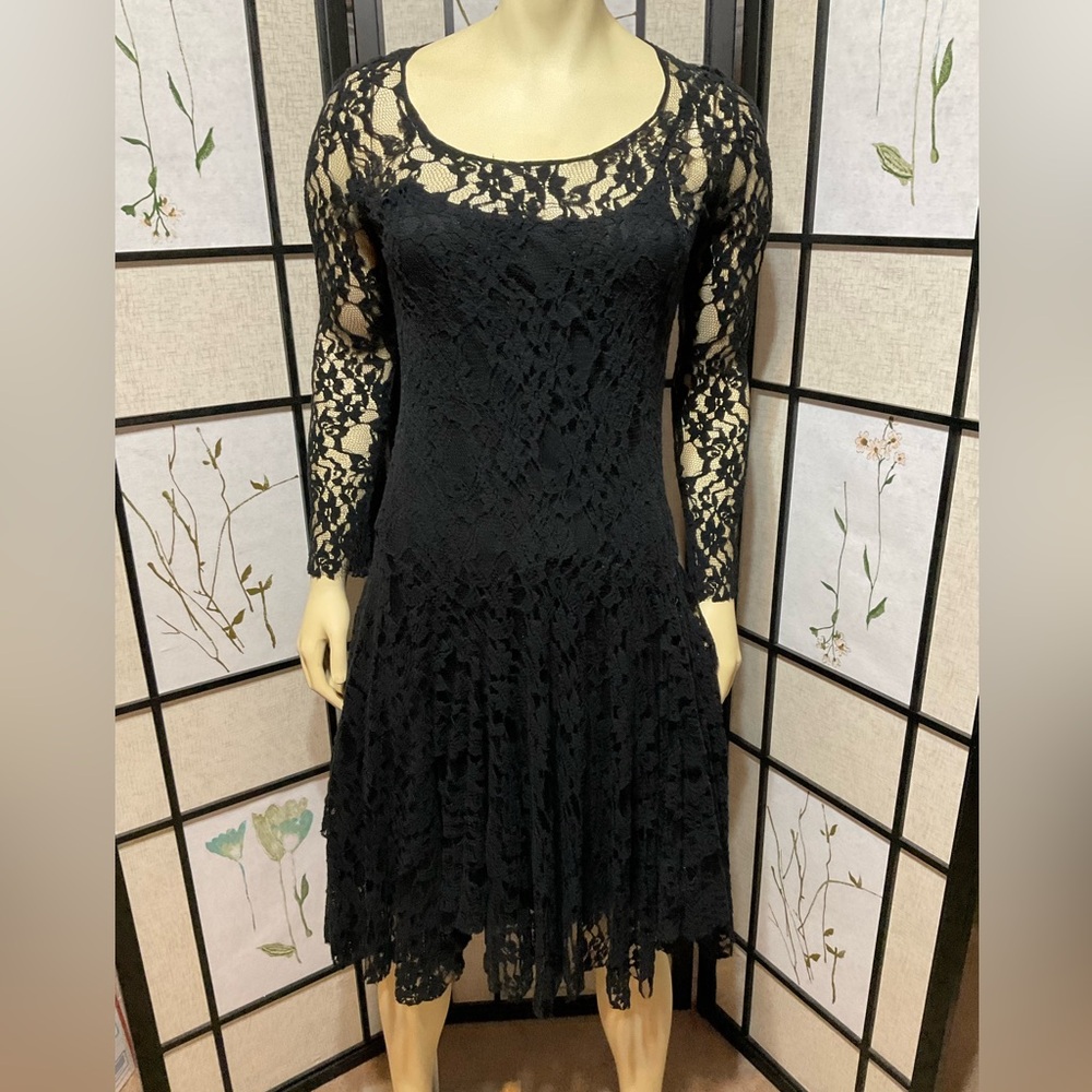 BIYA Black Lace Dress